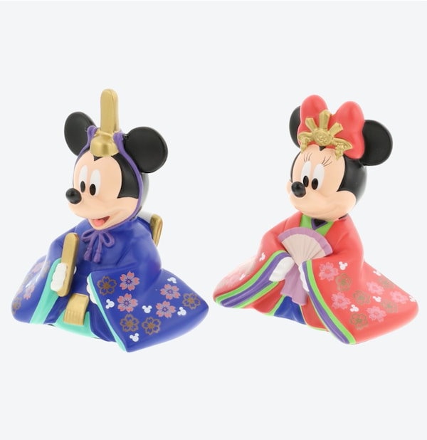 ひな人形 ミッキー ミニー ディズニー 汚らしく