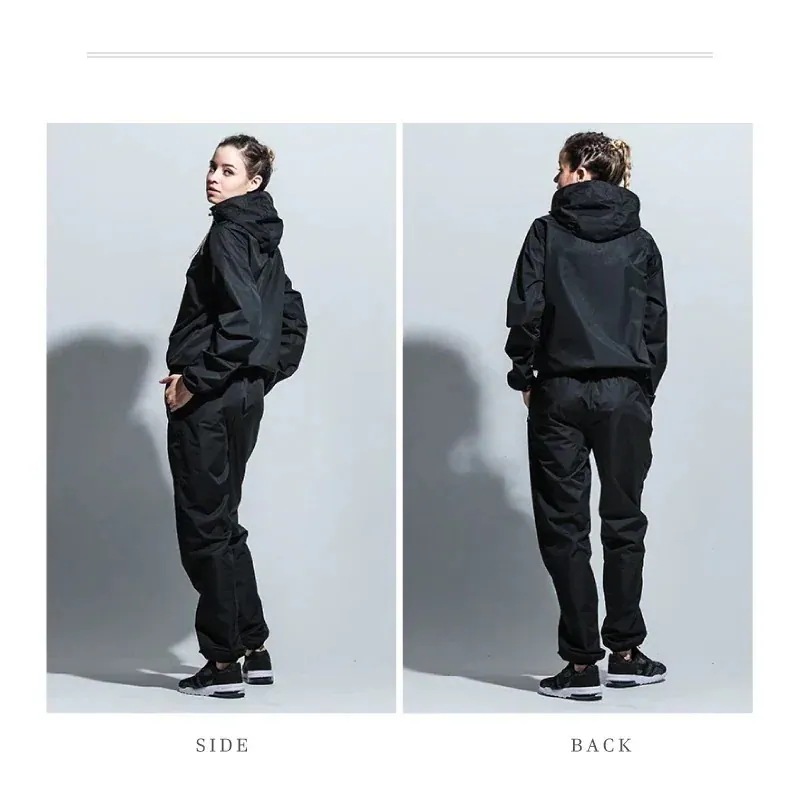 6倍発汗 サウナスーツ スポーツウェア レディース メンズ 2点セット 上下セット ダイエット トレーニングウェア 洗える ジムウェア セットアップ大きいサイズ 脂肪燃焼 デトックス福袋