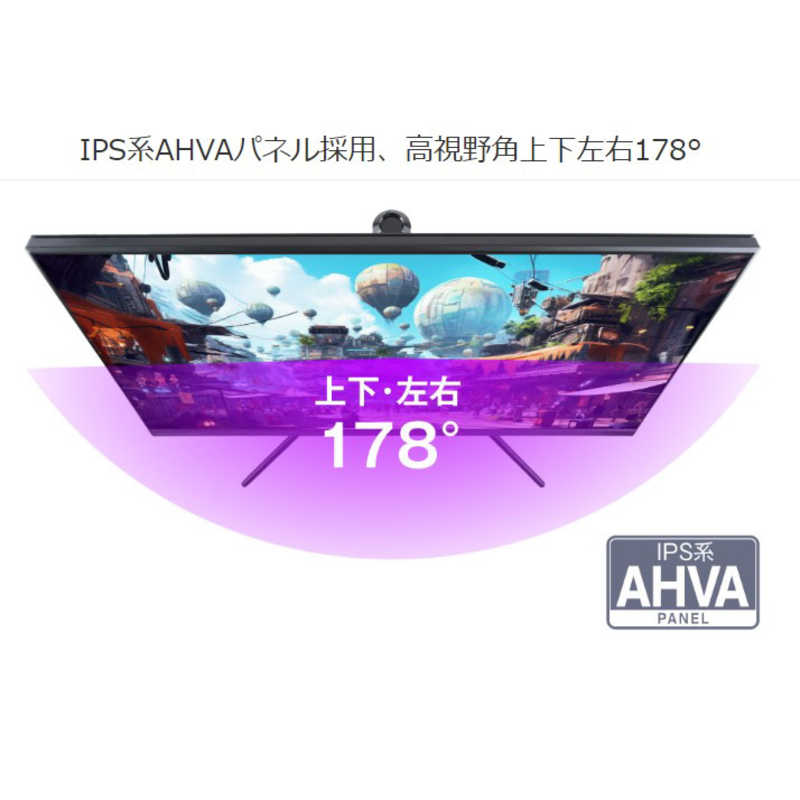 グリーンハウス　27型ワイドゲーミング液晶ディスプレイ ブラック ［27型 /WQHD(2560×1440) /ワイド］　GH-GLCC27WB-BK