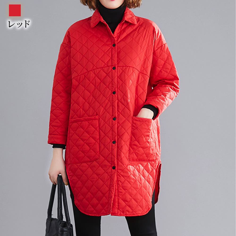 ダウンジャケット レディース キルトライトジャケット 丈 白 赤 防風 おしゃれ 冬 20代 ブランド 軽量 大きいサイズ ロング ダウン ジャンパー スリム ダウンコート 40代 きれいめ フード