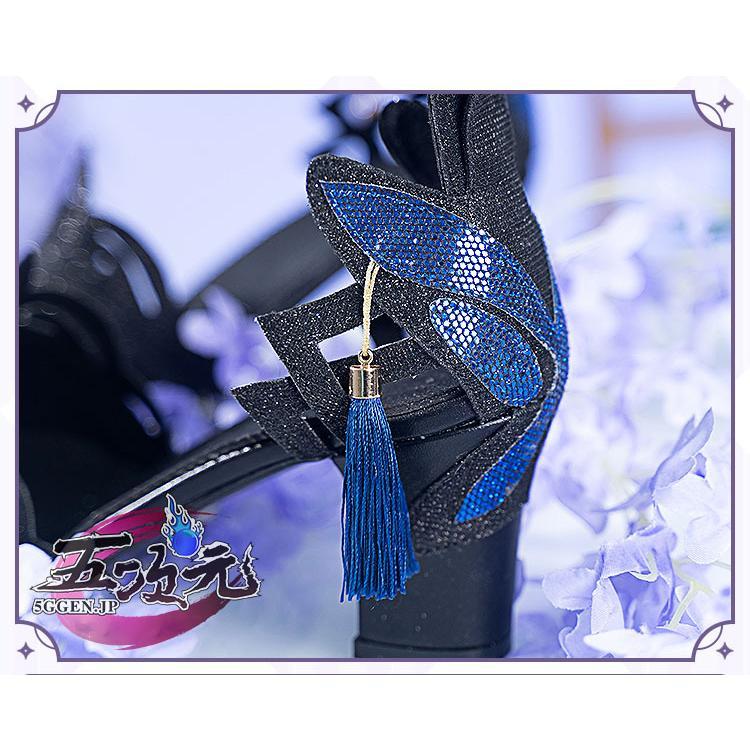 【予約商品】ハロウィン パーティー 仮装　原神　コスプレ　刻晴　コクセイ　新スキン　霓裾舞 靴　ブーツ_3