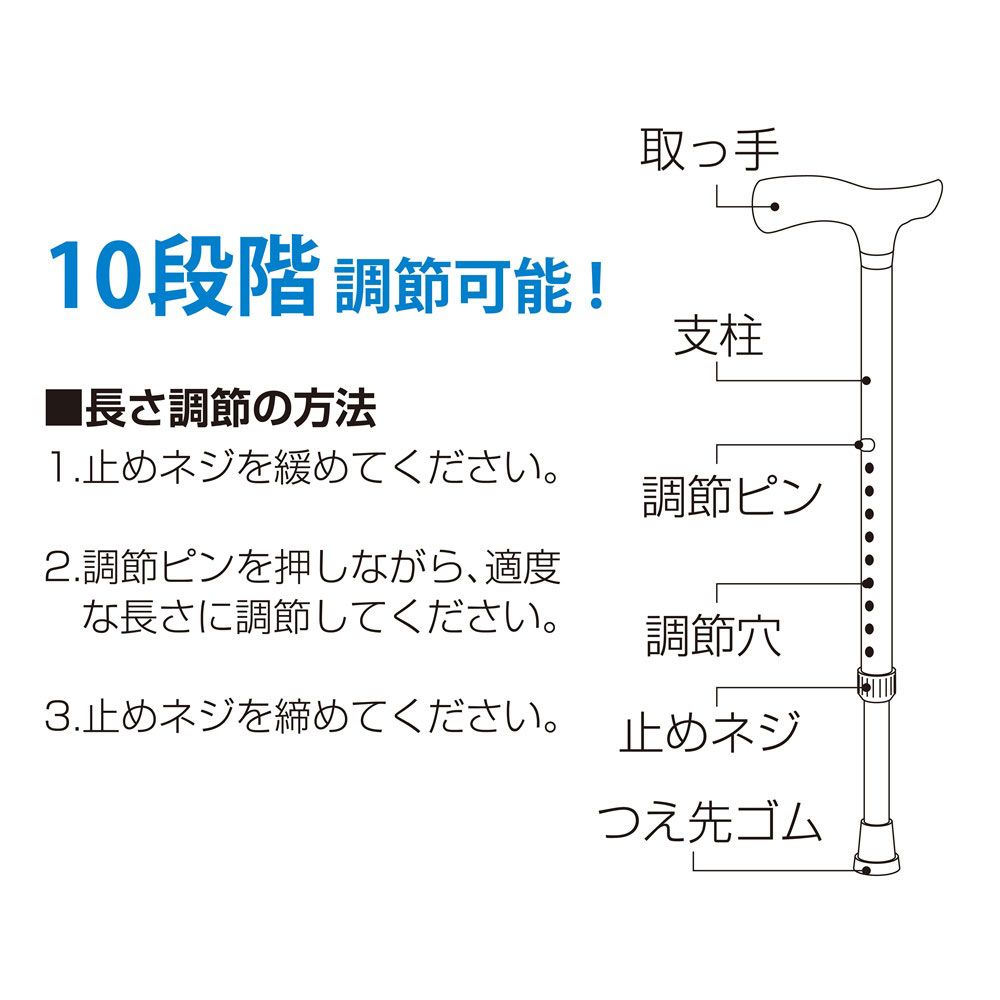 ナカバヤシ エコノミータイプ 花柄折りたたみ式ステッキ 花柄レッド RQS-E012FR ナカバヤシ エコノミータイプ 花柄折りたたみ式ステッキ 花柄レッド RQS-E012FR