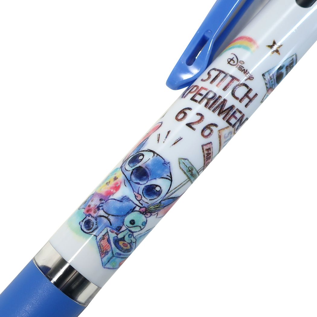Qoo10] スティッチ 黒 赤 青 3色ボールペン