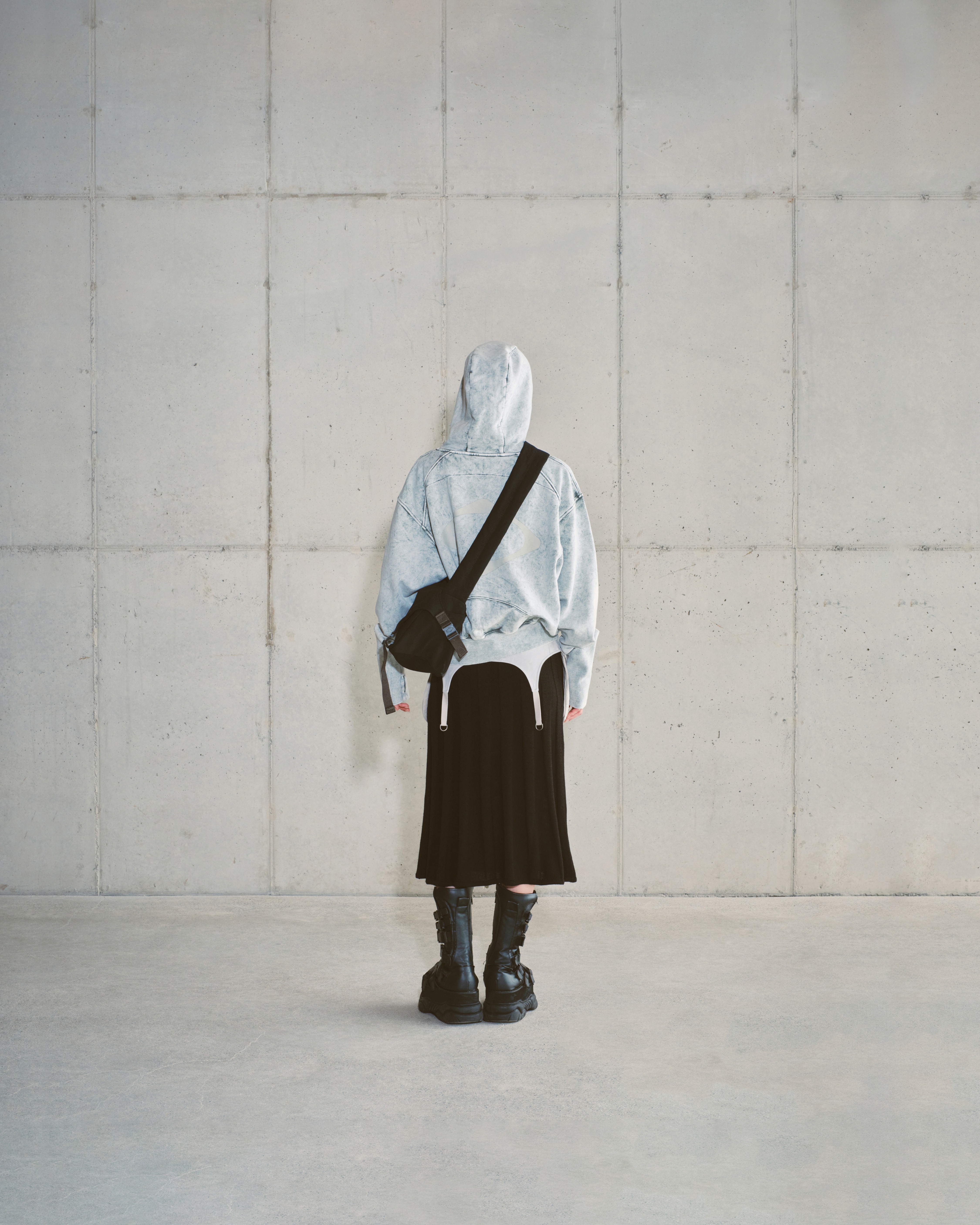 【MISCHIEF】 OXFORD MAIL BAG : BLACK