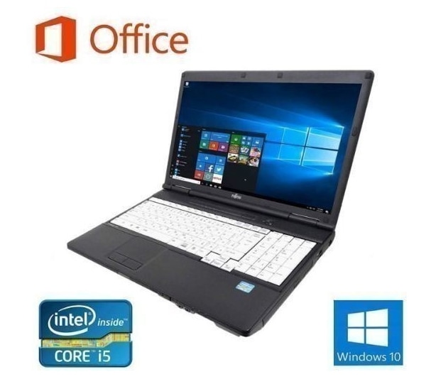サポート付きバッテリー新品A561 富士通 Windows10 Office2019