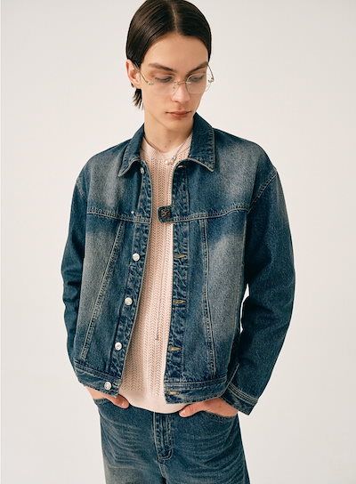 ジャケット・アウター SATUR Symbol Brooch Denim Trucker Jacket MUSINSA公式 | SATUR Symbol Brooch Denim Trucker Jacket Union