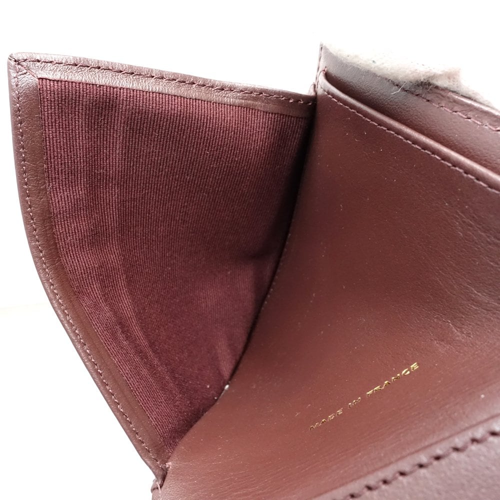 コンパクトウォレット マトラッセ AP0231 三つ折り財布 キャビアスキン ブラック/180955【中古】 コンパクトウォレット マトラッセ AP0231 三つ折り財布 キャビアスキン ブラック/180955【中古】