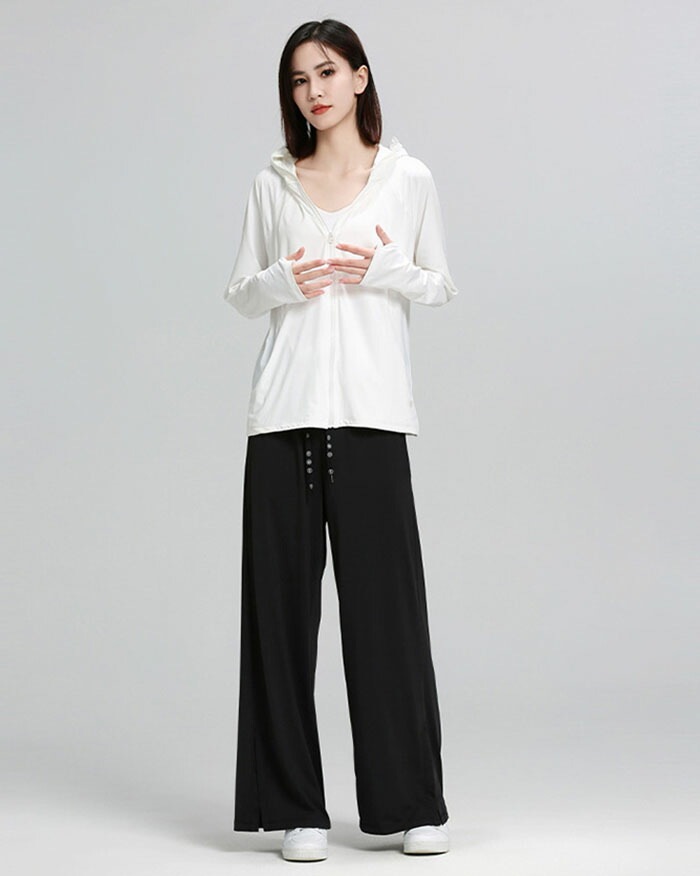 ラッシュガード レディース 上下セット パーカー ワイドパンツ 体型カバー 2点セット無地 薄手 レディース UVカット パーカー 長袖 おしゃれ トップス UPF50+ 紫外線対策 日焼け防止 接触 ラッシュガード レディース 上下セット パーカー ワイドパンツ 体型カバー 2点セット無地 薄手 レディース UVカット パーカー 長袖 おしゃれ トップス UPF50+ 紫外線対策 日焼け防止 接触