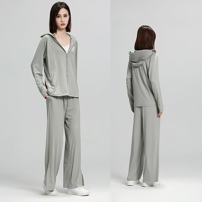 ラッシュガード レディース 上下セット パーカー ワイドパンツ 体型カバー 2点セット無地 薄手 レディース UVカット パーカー 長袖 おしゃれ トップス UPF50+ 紫外線対策 日焼け防止 接触 ラッシュガード レディース 上下セット パーカー ワイドパンツ 体型カバー 2点セット無地 薄手 レディース UVカット パーカー 長袖 おしゃれ トップス UPF50+ 紫外線対策 日焼け防止 接触