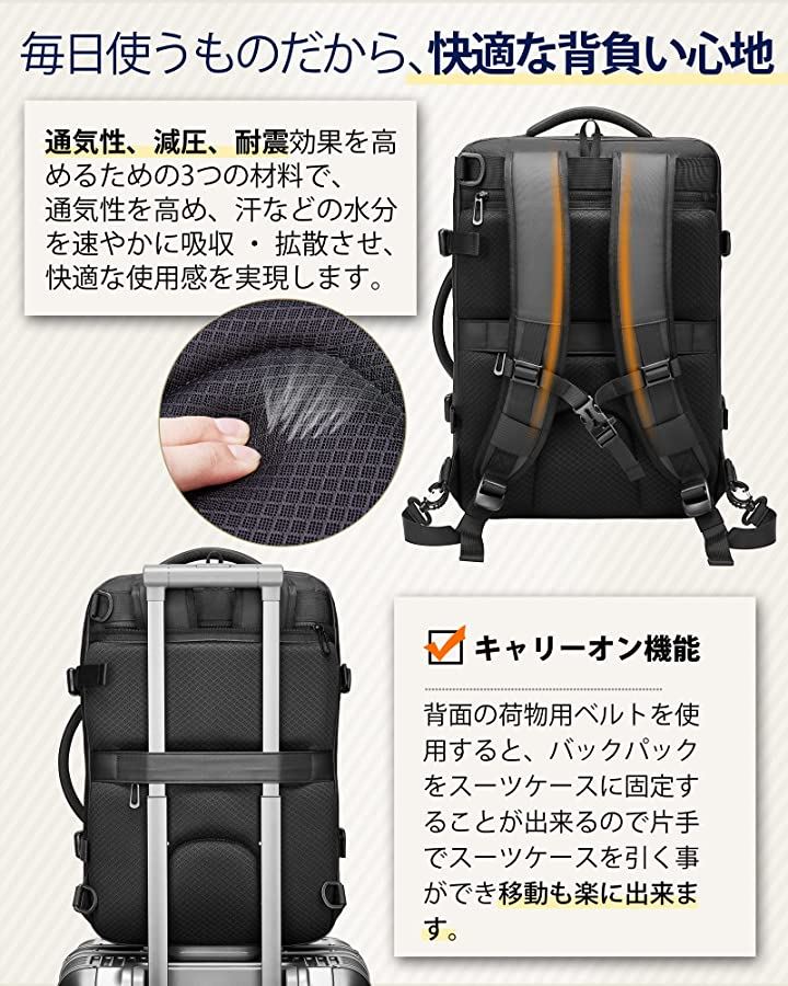リュック ビジネスリュック バックパック リュックサック 大容量 防水 3way( 2.ブルー)