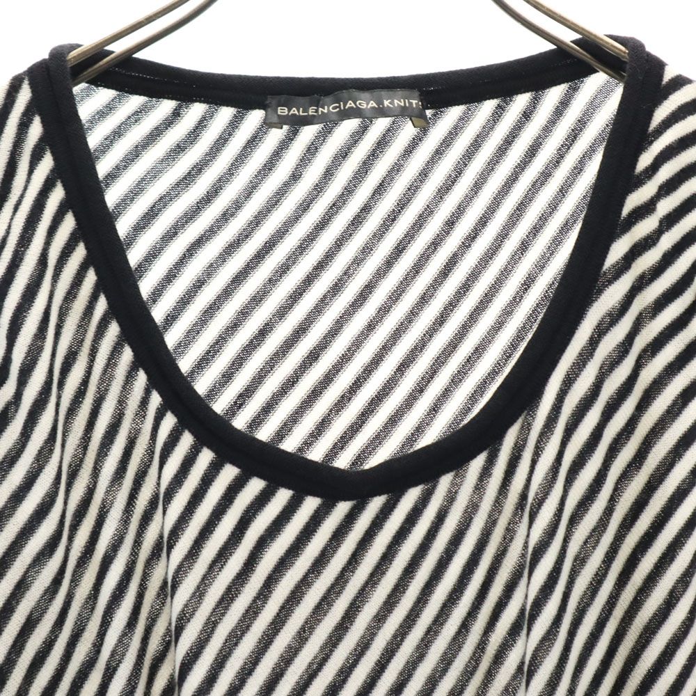 総柄 ニット タンクトップ 40 ホワイト系 カットソー レディース