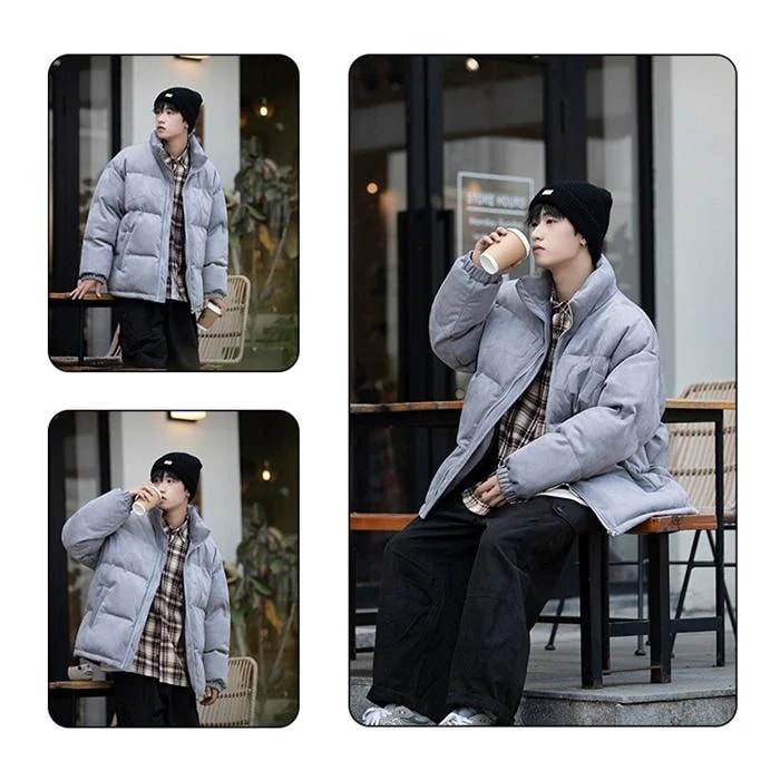 中綿コート メンズ コート 中綿ジャケット 厚手 防寒 あったか 暖かい ジャケット アウター カジュアル おしゃれ 無地 長袖