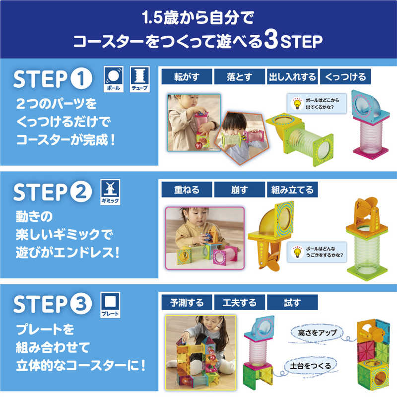 ピープル　ピタゴラスBASIC 知育いっぱい!ボールコースターDX
