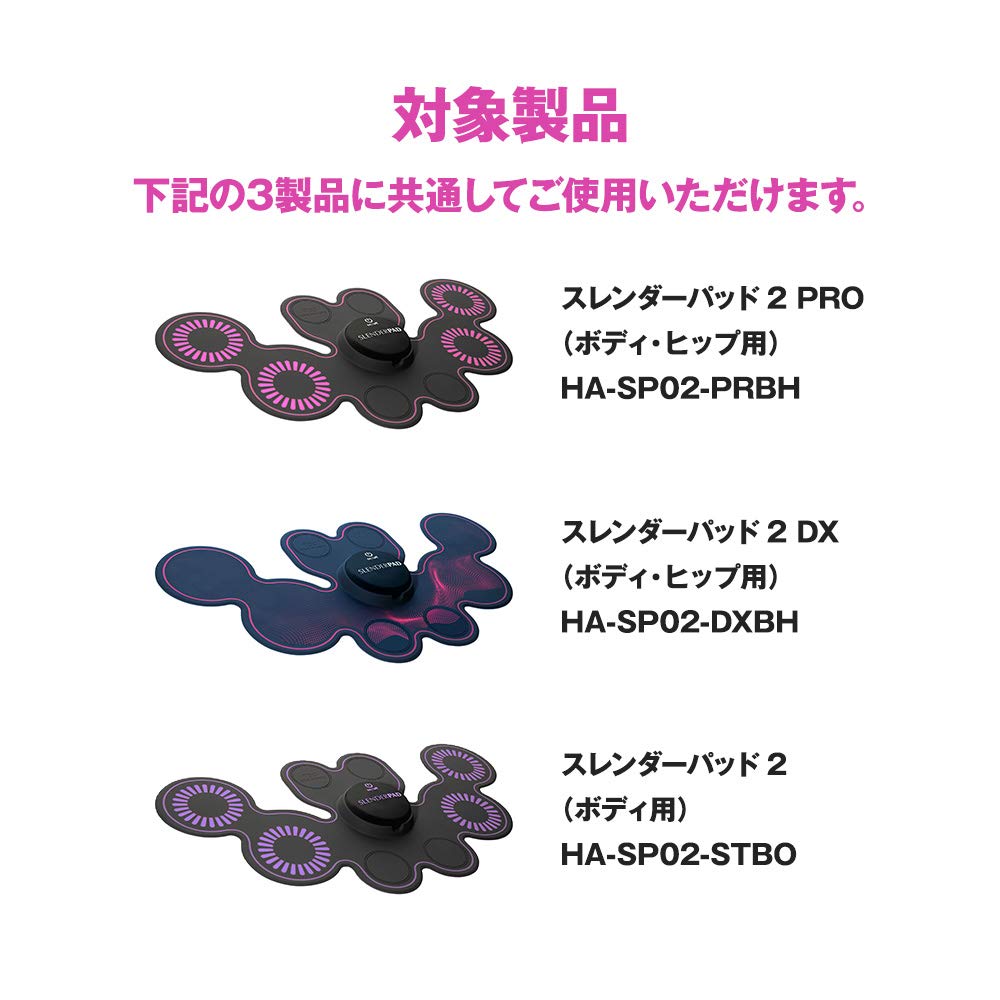 スレンダーパッド2（ボディ・ヒップ用）専用ジェルパッド[交換用]【3箱セット】