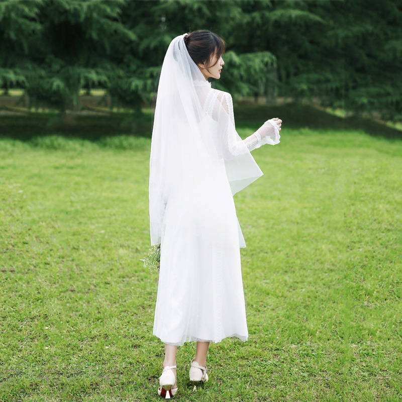 ウェディングドレス 長袖 二次会 結婚式 花嫁 ブライダル 演奏会 披露宴 ロング ウエディングドレス 袖あり コンサート 大きいサイズ フォーマル 前撮り リゾート パーティードレス 海外挙式 ピア