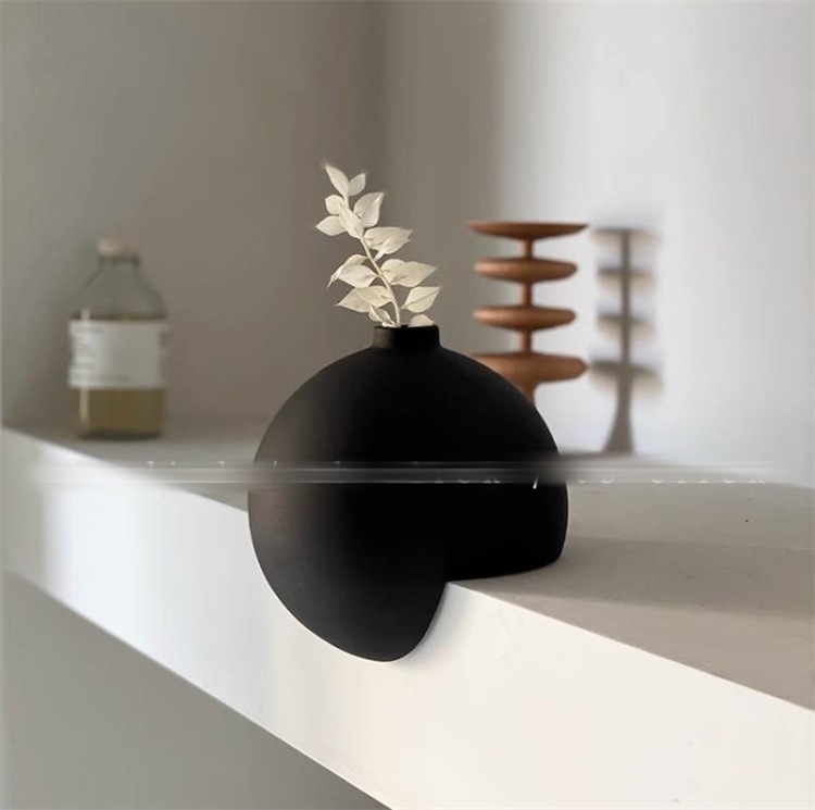 INSスタイル 自家製 花瓶 家庭用置物 陶磁器の花瓶 球形の花瓶 大人気 置物 仕切り 装飾 タイドファッション おしゃれな
