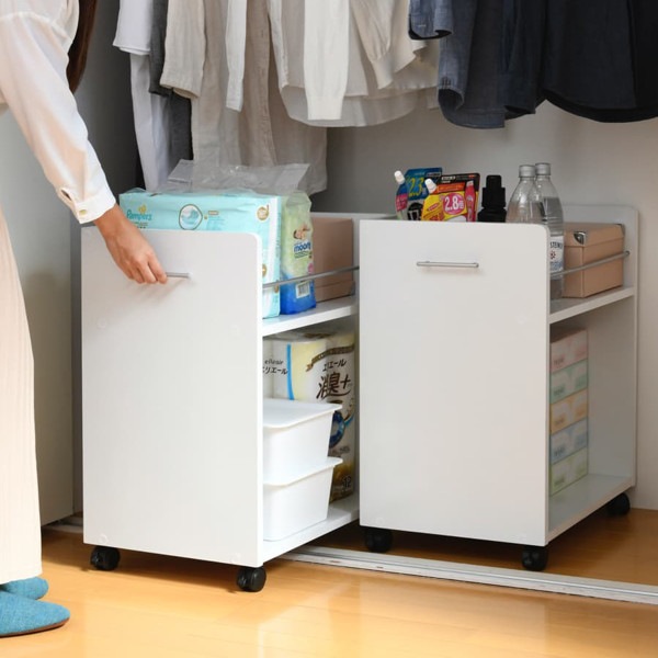 クローゼット 収納ラック キャスター付 2台セット 奥行58cm 収納 ラック 棚 押入れ キャスター クローゼット収納 押し入れ収納 隙間収納 すきま 木製 隙間ラック 日用品 キッチンワゴン クローゼット 収納ラック キャスター付 2台セット 奥行58cm 収納 ラック 棚 押入れ キャスター クローゼット収納 押し入れ収納 隙間収納 すきま 木製 隙間ラック 日用品 キッチンワゴン