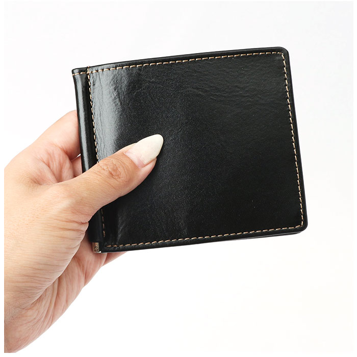 UNOFUKU ウノフク 財布 二つ折り 通販 札入れ 二つ折り財布 紙幣 お札 カード 3枚 マネークリップ 牛革 収納 スマート レザー イタリアン シンプル デザイン ビジネス Re:Credo