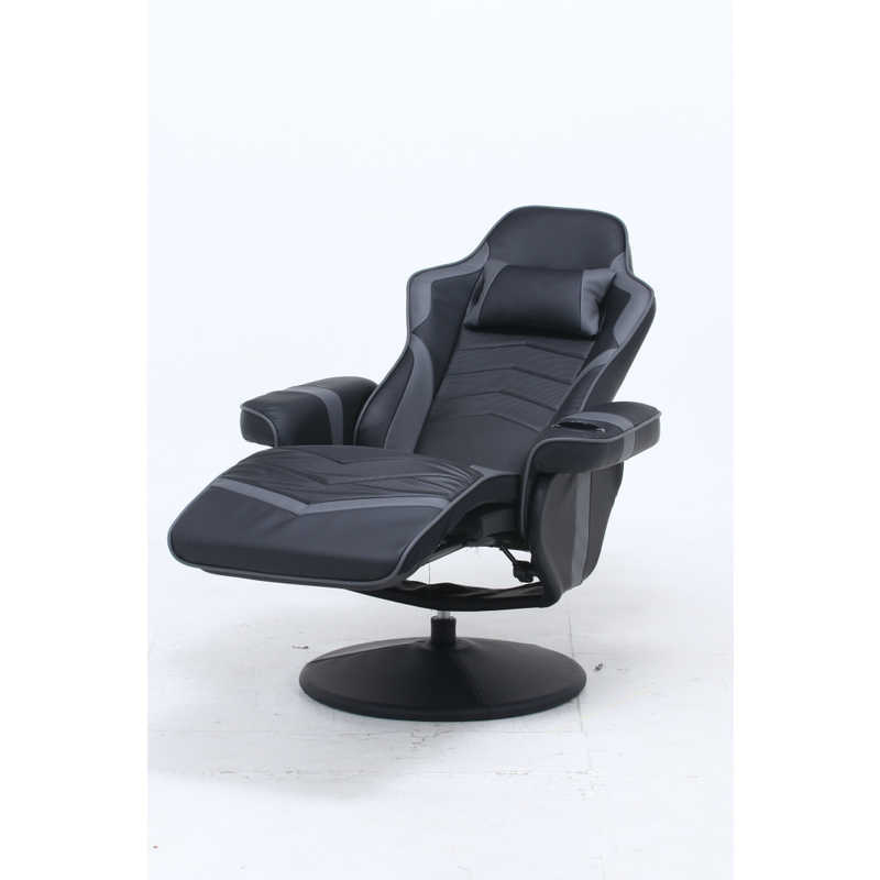 不二貿易　ゲーミングパーソナルチェア カーナ BK/BK ブラック　53319