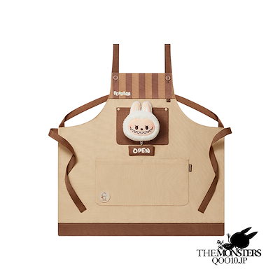 Qoo10] LABUBU POP BEAN エプロン コーヒーファ : キッチン用品
