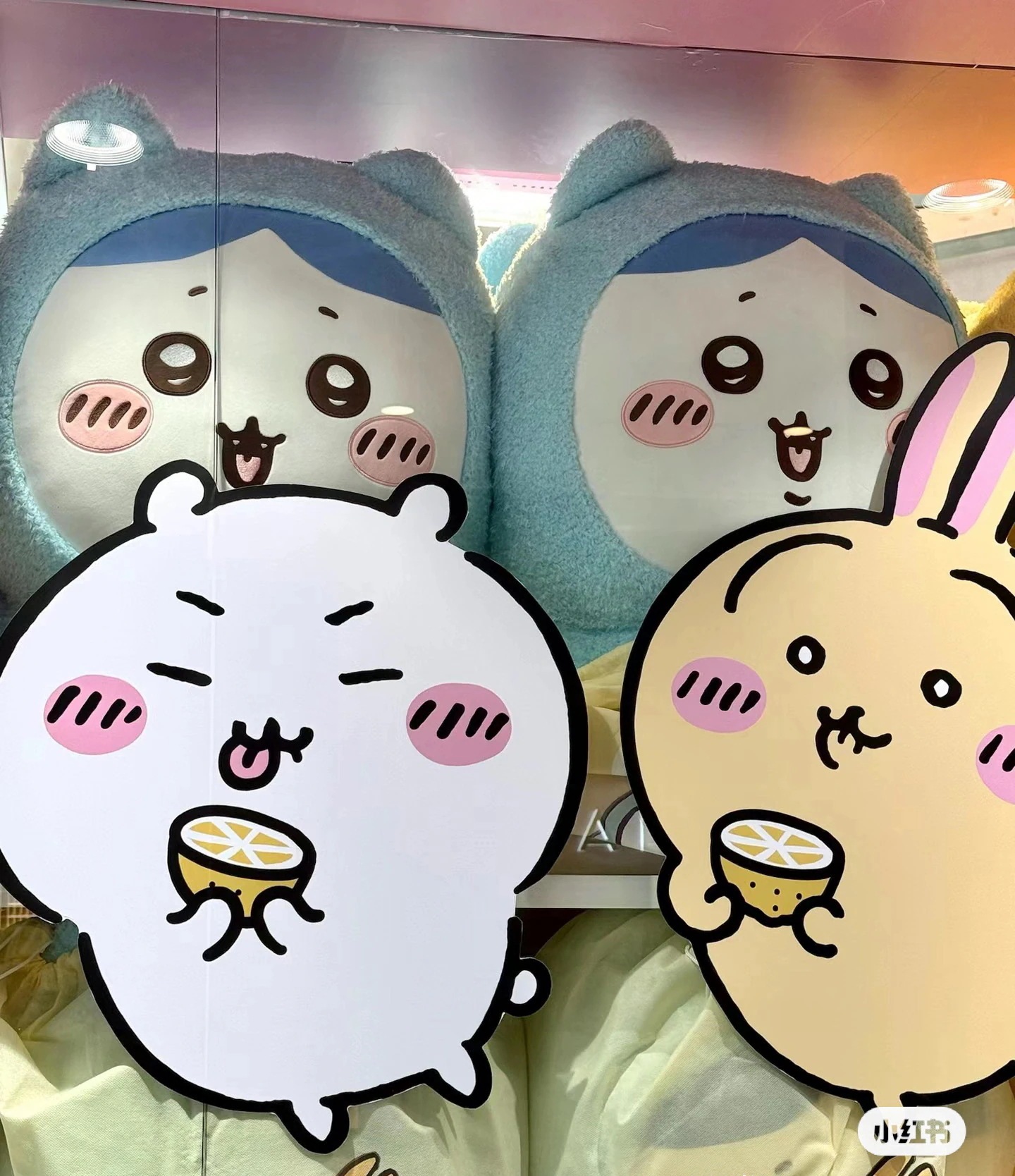 2024年8月新作 ちいかわ　ハチワレ　ウサギ　m i n i s o名創優品 正規品保証 ちいかわベーシックモデル520+ショッピングバッグ/パジャマ599（大型 ）スーツケースタグ付き