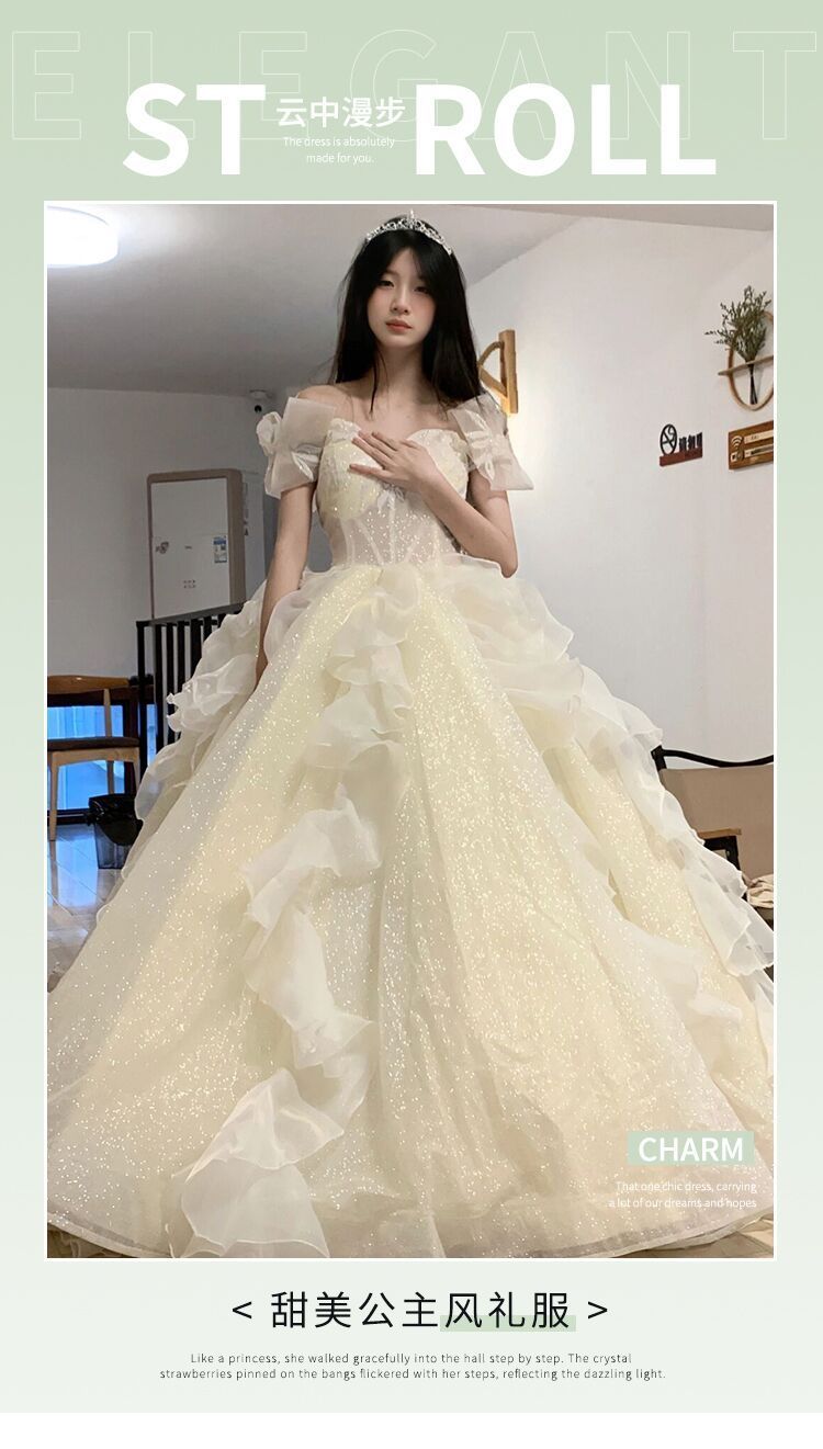 【2枚購入で 3oo円OFF！】ドレス 2025 青沙妖精ホストパフスカートボーカルアーツ試験大人ドレス