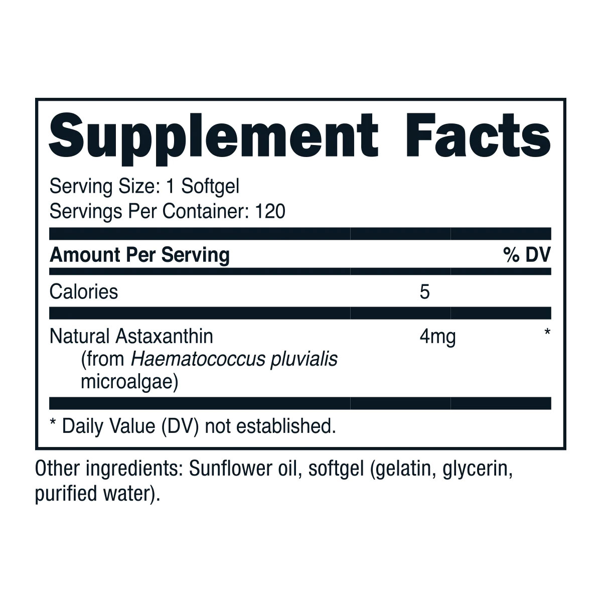 [USA] Nutricost ニュートリコストアスタキサンチン4mgソフトジェル120粒