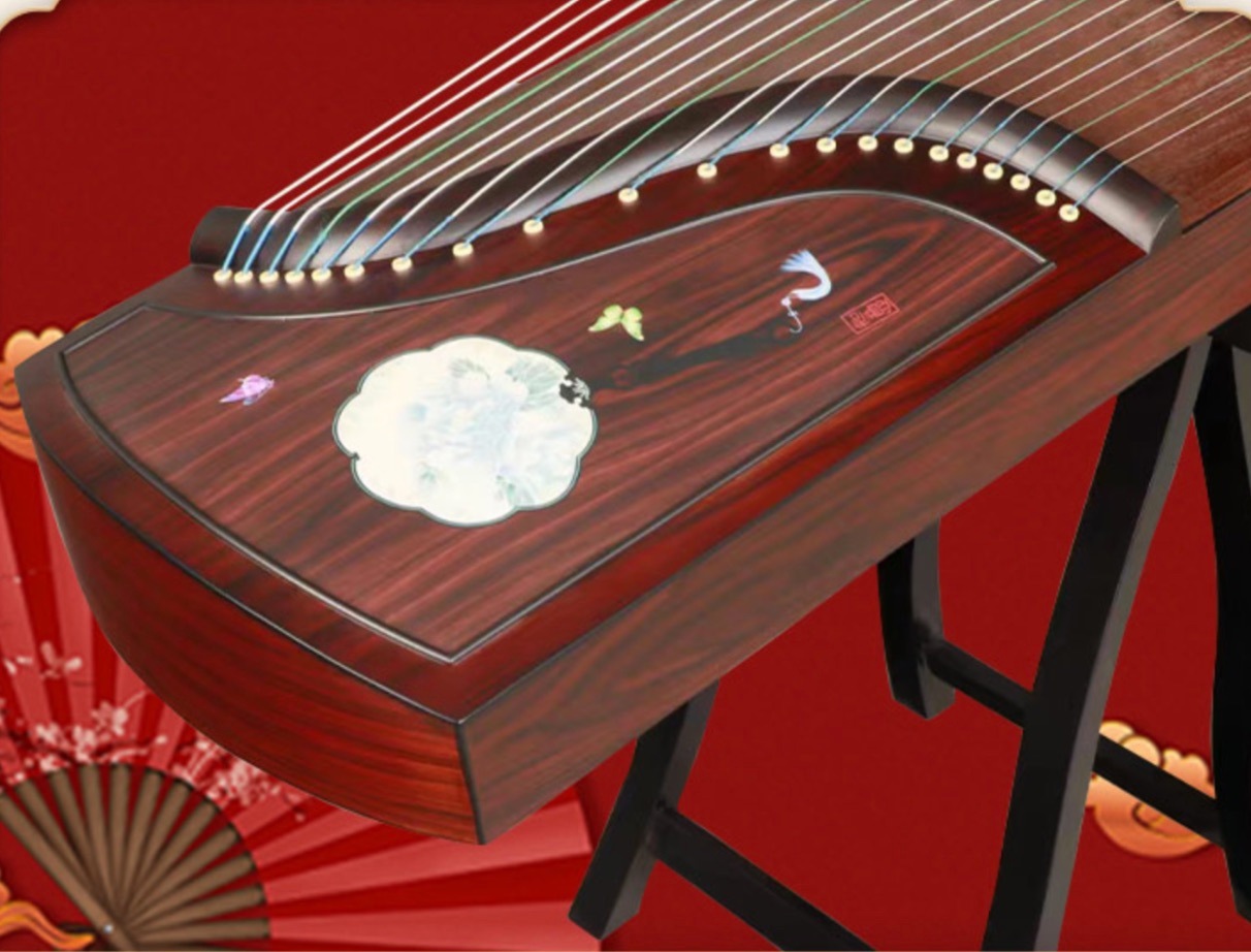 古筝163cm ローズウッド 21弦 中国の弦楽器