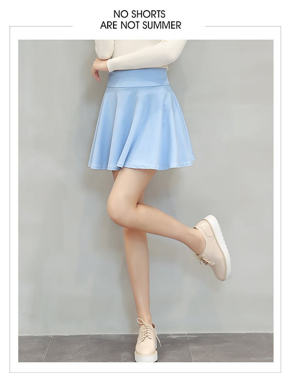 Qoo10] 見せパン付き レデース フレア Aライン