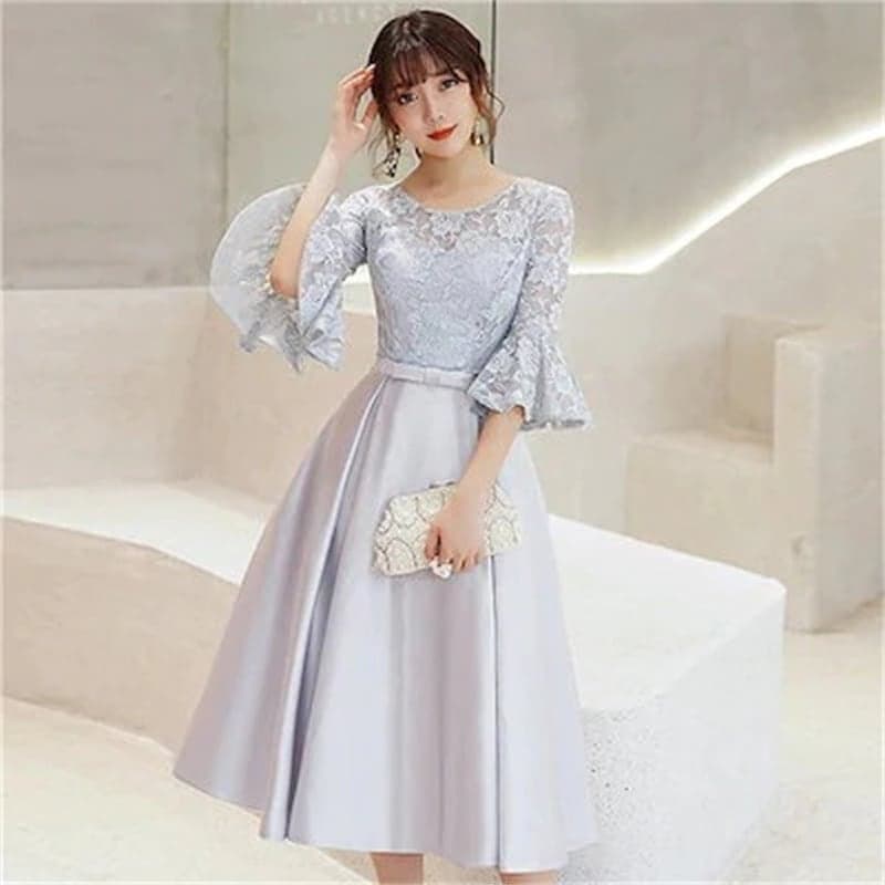 パーティードレス フレア袖 結婚式 ドレス お呼ばれ 二次会 花嫁 ワンピース 同窓会 フォーマル 卒業式 披露宴 演奏会 成人式 20代 30代 新色追加 パーティードレス フレア袖 結婚式 ドレス お呼ばれ 二次会 花嫁 ワンピース 同窓会 フォーマル 卒業式 披露宴 演奏会 成人式 20代 30代 新色追加