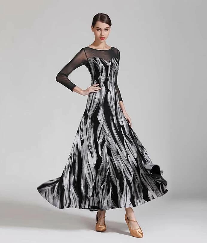 モダンダンス 社交ダンス 広がる 競技着 練習着 演出用 舞台 舞台 発表会 イベント 演奏会 ブラック レッド S M L XL XXL