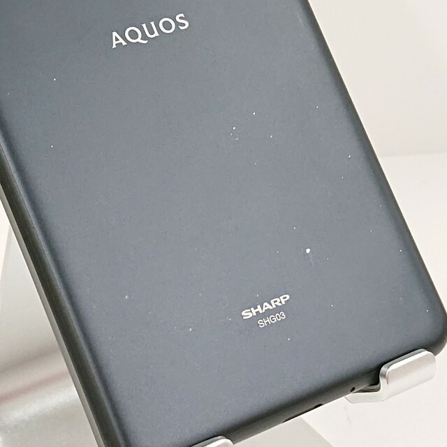 AQUOS sense5G SHG03 au ブラック 送料無料 本体 c12560 【】 【公式通販】