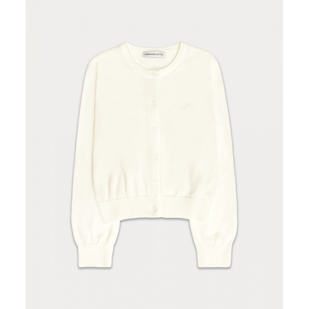 サムウェアバターエッセンシャルクリーンカーディガン-4色