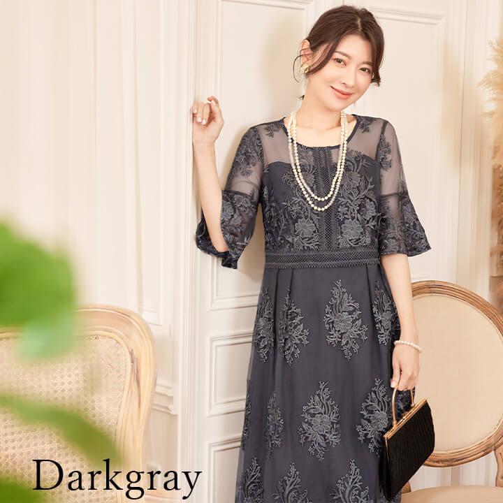 パーティードレス 結婚式 ワンピース ドレス 20代 30代 パーティドレス ロング レース 二次会 ロングドレス シフォン 刺繍 40代 50代 yj188590