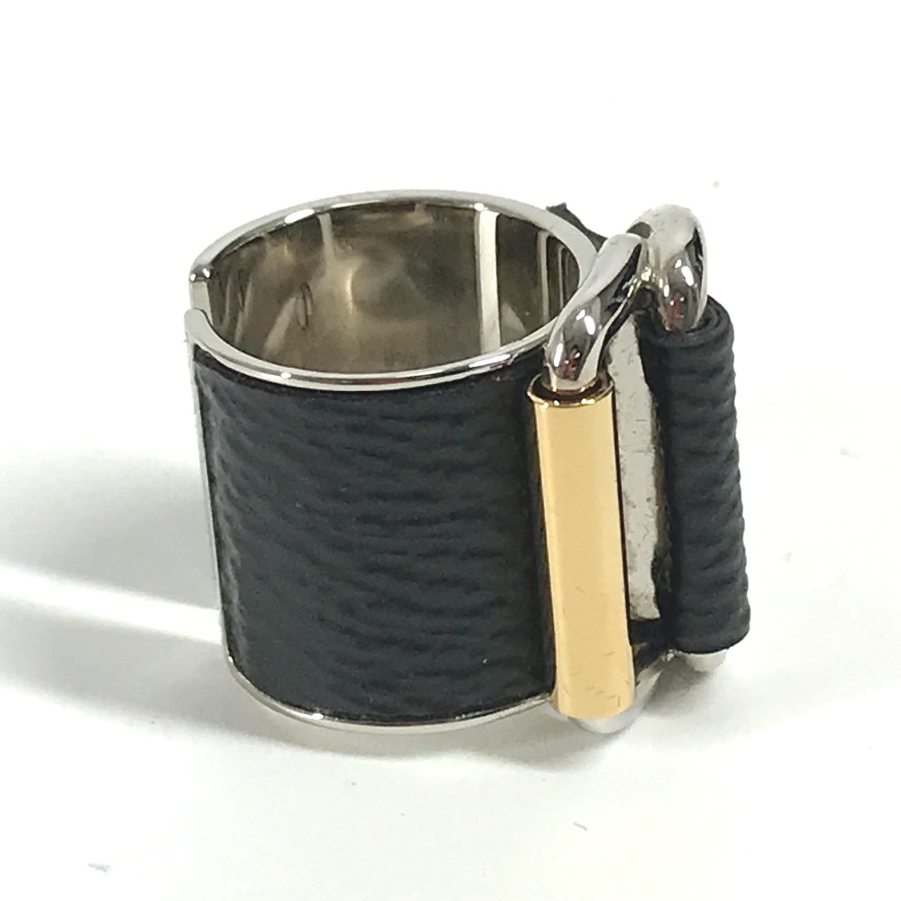 リング・指輪 MP0669　 ロゴ アクセサリー ベルトデザイン レザー ブラック