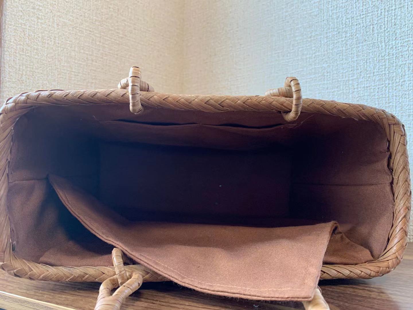 桜皮山葡萄 桜皮かごバッグ山葡萄かごバッグ 手作り かごバッグ 内布あり (約)幅31本体高さ25マチ13cm 桜皮山葡萄 桜皮かごバッグ山葡萄かごバッグ 手作り かごバッグ 内布あり (約)幅31本体高さ25マチ13cm