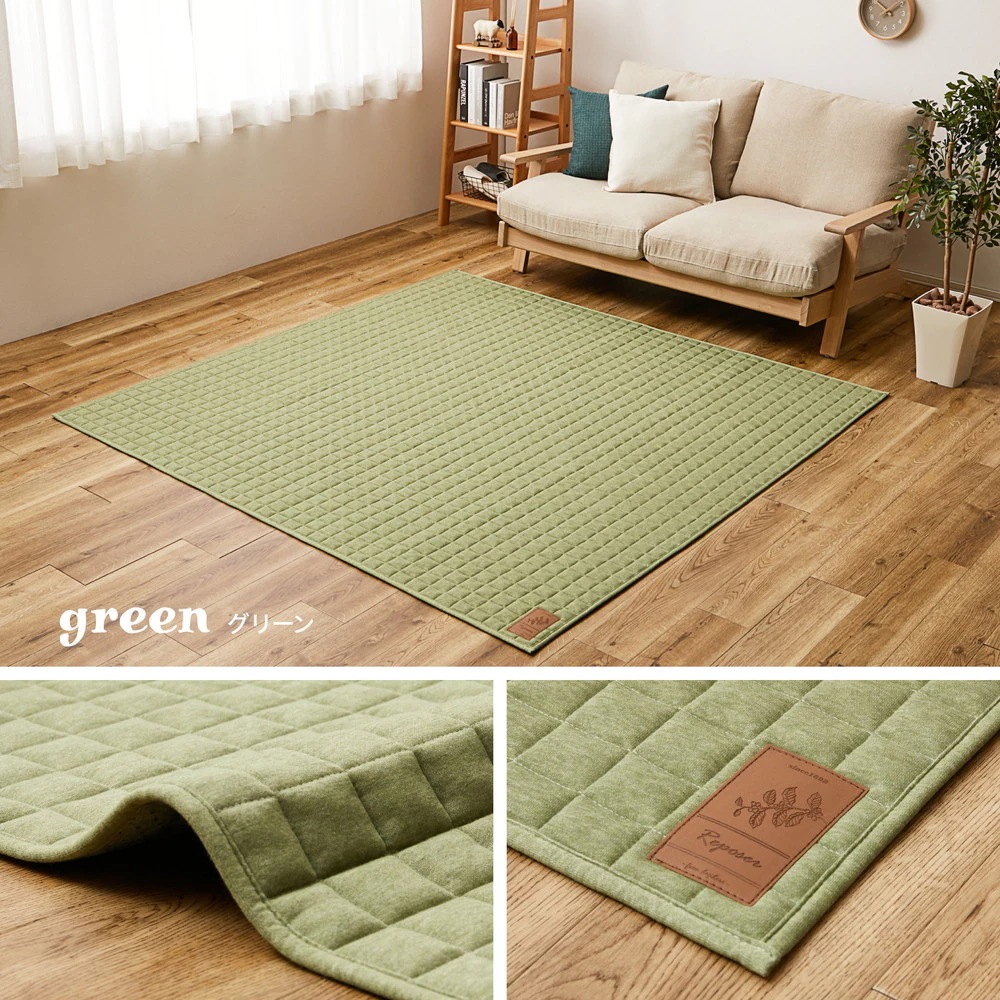 洗える スウェットキルトラグ 190x240cm オールシーズン 低ホルムアルデヒド 裏面滑り止め 洗える スウェットキルトラグ 190x240cm オールシーズン 低ホルムアルデヒド 裏面滑り止め