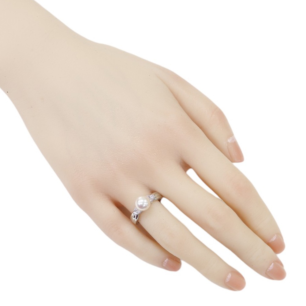 タサキ リング 指輪 13号 Pt900プラチナ アコヤパール TASAKI 中古 美品