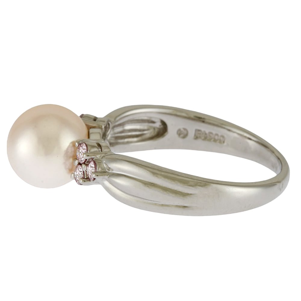 タサキ リング 指輪 13号 Pt900プラチナ アコヤパール TASAKI 中古 美品