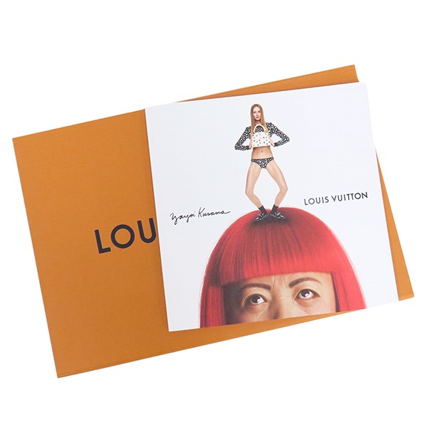 M78285 LV × YK カレ90 インフィニティ ドット 赤白 草間彌生