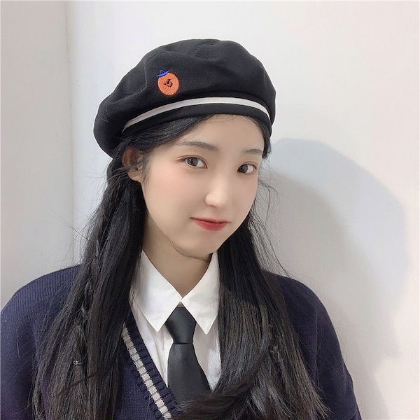Qoo10] Jkスタイル制服セーラーベレー帽女性日本