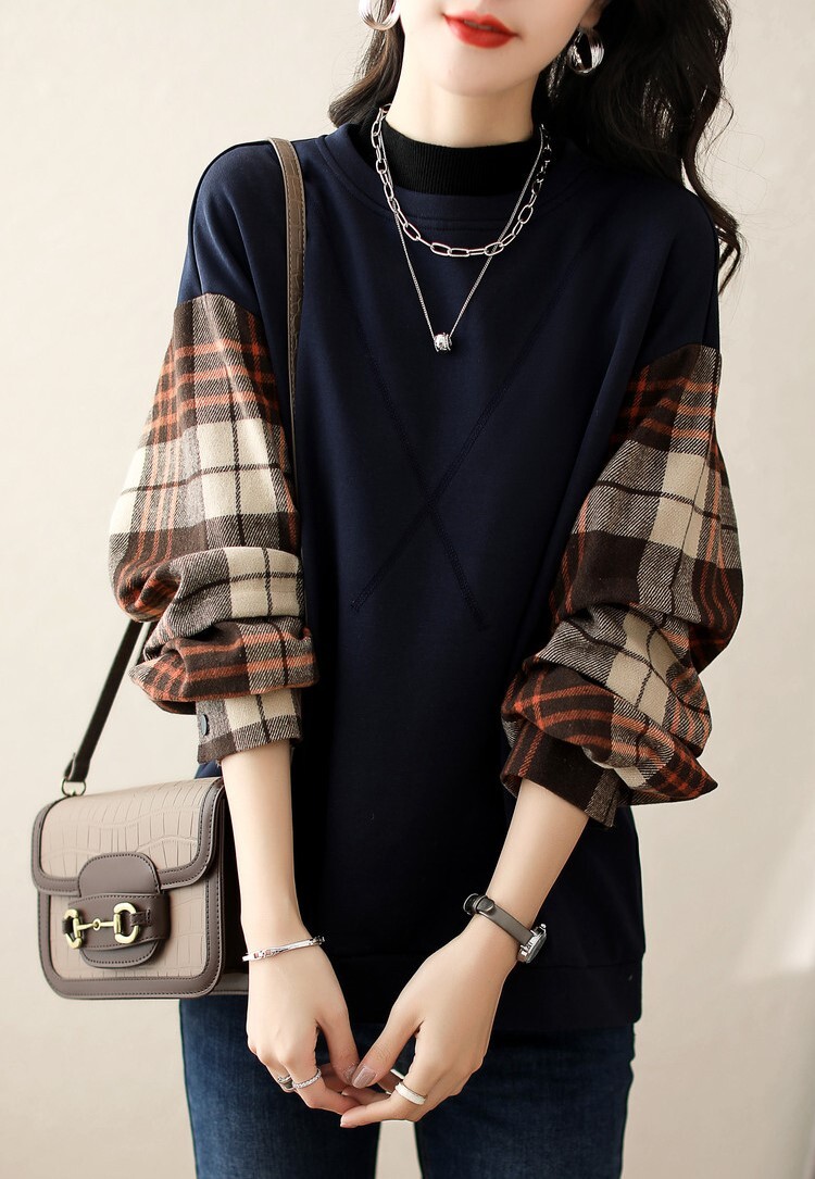 トップス シャツ ブラウス プルオーバー トレーナー 袖あり 長袖 ドロップショルダー 萌袖 クルーネック 襟なし ワイド 切り替えデザイン ドッキング 大人可愛い シンプル カジュアル おしゃれ トップス シャツ ブラウス プルオーバー トレーナー 袖あり 長袖 ドロップショルダー 萌袖 クルーネック 襟なし ワイド 切り替えデザイン ドッキング 大人可愛い シンプル カジュアル おしゃれ