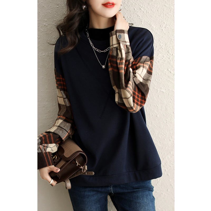 トップス シャツ ブラウス プルオーバー トレーナー 袖あり 長袖 ドロップショルダー 萌袖 クルーネック 襟なし ワイド 切り替えデザイン ドッキング 大人可愛い シンプル カジュアル おしゃれ トップス シャツ ブラウス プルオーバー トレーナー 袖あり 長袖 ドロップショルダー 萌袖 クルーネック 襟なし ワイド 切り替えデザイン ドッキング 大人可愛い シンプル カジュアル おしゃれ