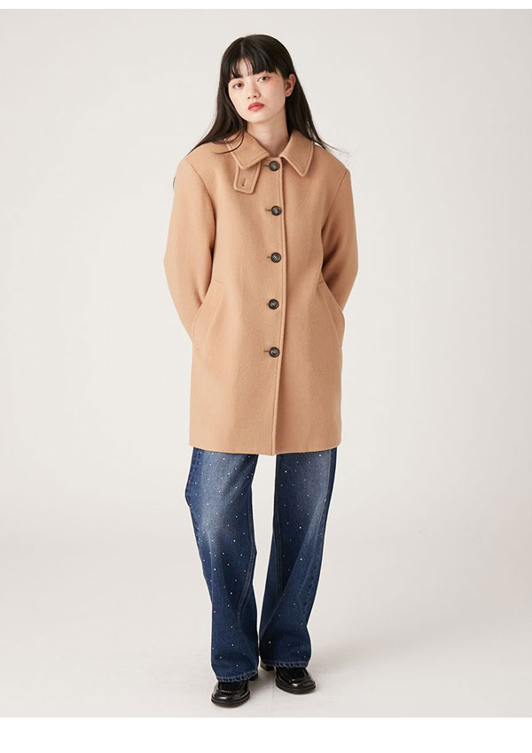 【SALE40%OFF】【即納】リリーブラウン LILY BROWN アウター 24秋冬 ステンカラーミニコート 長袖 ミドル丈 ジャケット lwfc245074 【SALE40%OFF】【即納】リリーブラウン LILY BROWN アウター 24秋冬 ステンカラーミニコート 長袖 ミドル丈 ジャケット lwfc245074