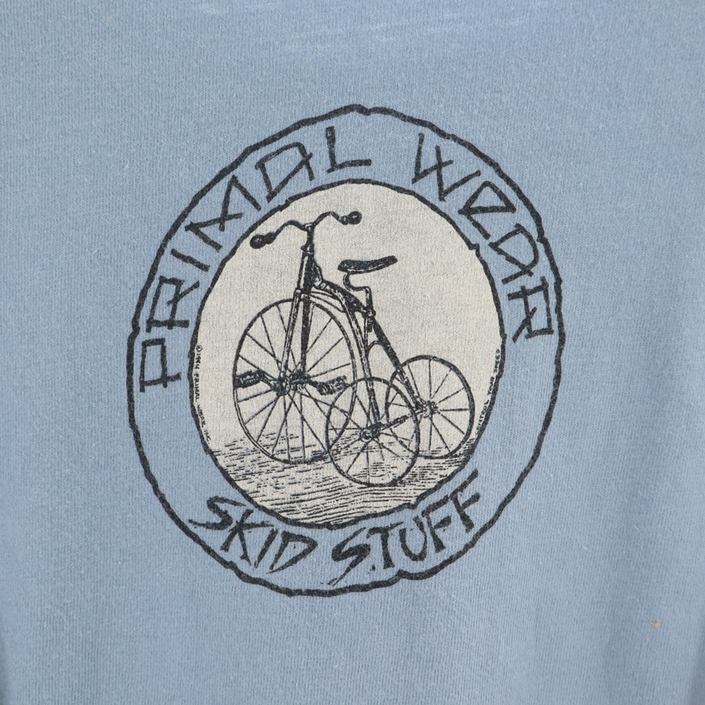 90s USA製 オールド プリント 半袖 Tシャツ XL ブルー系 メンズ 90s USA製 オールド プリント 半袖 Tシャツ XL ブルー系 メンズ