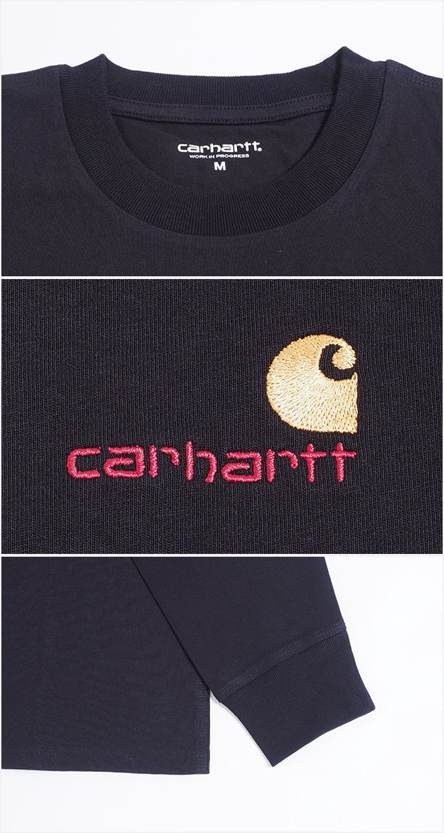 カーハート WIP ロンT 長袖 メンズ レディース 黒 ブラック Carhartt WIP LON