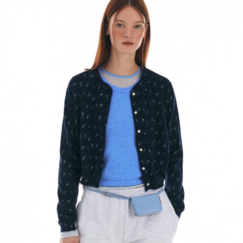 グローブジェースニットノースリーブ_ブルー グローブジェースニットノースリーブ_ブルー