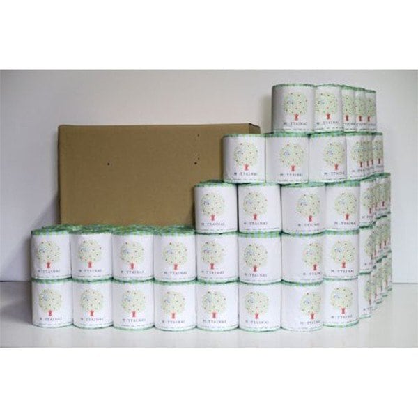トイレットペーパー 販促用 贈答用 粗品 景品 MOTTAINAI ダブル30m 個包装 100個 トイレットペーパー 販促用 贈答用 粗品 景品 MOTTAINAI ダブル30m 個包装 100個