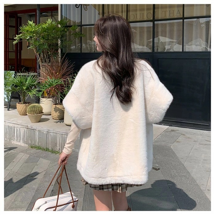 ジャケット レディース 秋冬 ファー コート エコファー ショート丈 5分袖 ノンカラー 防寒 おしゃれ カジュアル アウター ゆったりシルエット 通勤 通学 デート お出かけ 防寒 シンプル 大人女 ジャケット レディース 秋冬 ファー コート エコファー ショート丈 5分袖 ノンカラー 防寒 おしゃれ カジュアル アウター ゆったりシルエット 通勤 通学 デート お出かけ 防寒 シンプル 大人女