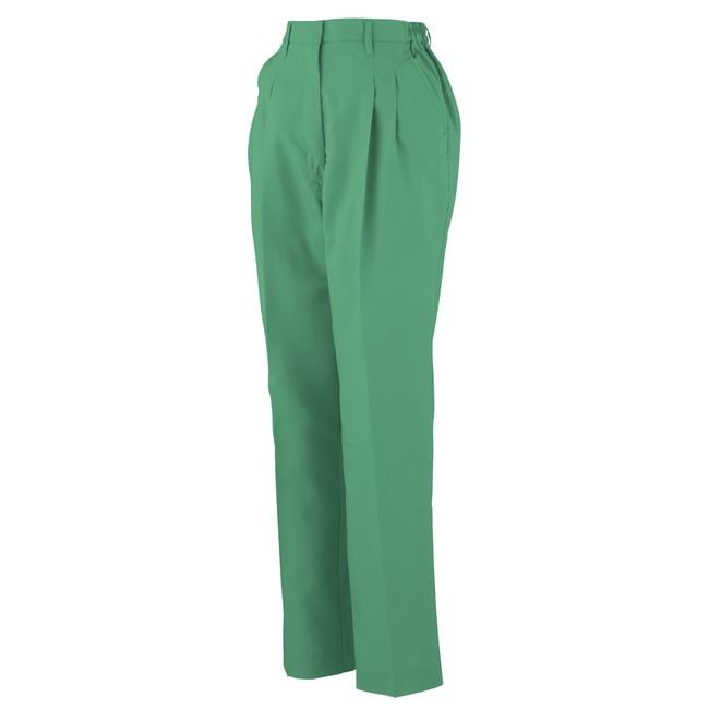 コーコス A-3364 エコ製品制電レディースツータックスラックス（脇シャーリング） 受注生産 JIS エコマーク 帯電防止 作業着 作業服 運輸 建築 販売 現場 オフィス ユニフォーム メン